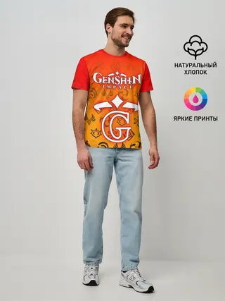 Мужская базовая футболка / GENSHIN IMPACT
