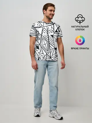 Мужская базовая футболка / Boho Style 2