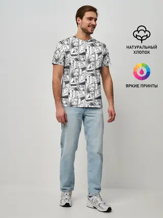 Мужская базовая футболка / Манга