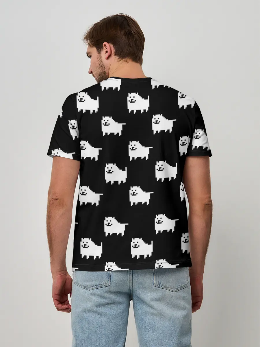 Мужская базовая футболка / Undertale Annoying dog