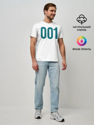 Мужская базовая футболка / Squid game - О Иль Нам 001