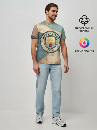 Мужская базовая футболка / Манчестер сити олд