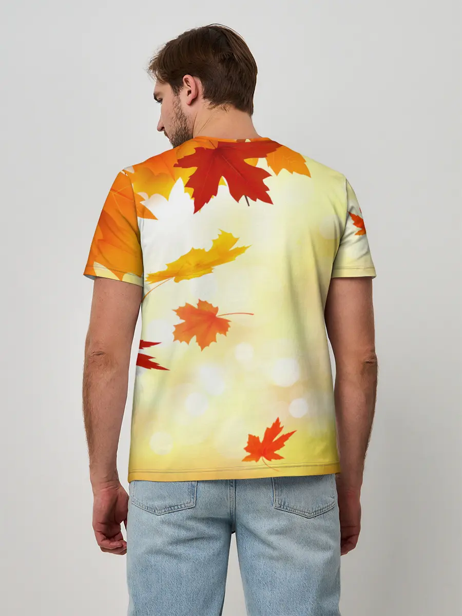 Мужская базовая футболка / ПАДАЮЩИЙ КЛЕН | ОСЕННЯЯ