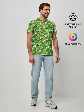 Мужская базовая футболка / Новогодние Игрушки