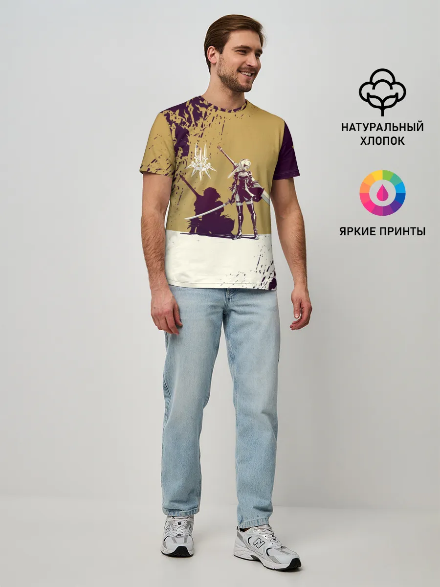 Мужская базовая футболка / Yorha 2B | Nier Automata