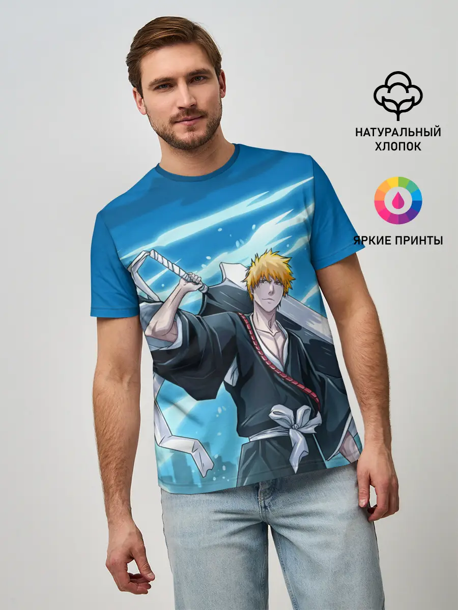 Мужская базовая футболка / Bleach-Ichigo