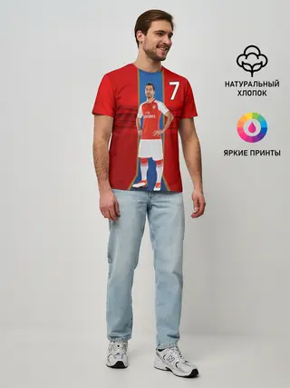 Мужская базовая футболка / Генрих Мхитарян | Арсенал