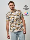 Мужская базовая футболка / Котики муркотики