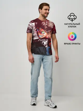 Мужская базовая футболка / Брутальный арт Асты