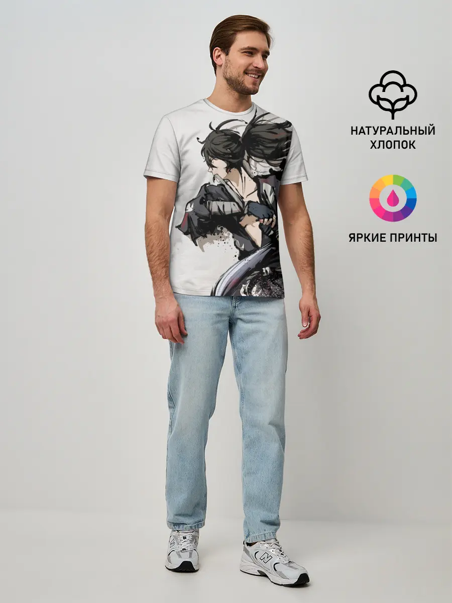 Мужская базовая футболка / ЯРОСТЬ ХЯККИМАРУ | ДОРОРО