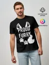 Мужская базовая футболка / Proud Furry