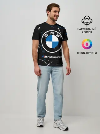 Мужская базовая футболка / BMW / БМВ