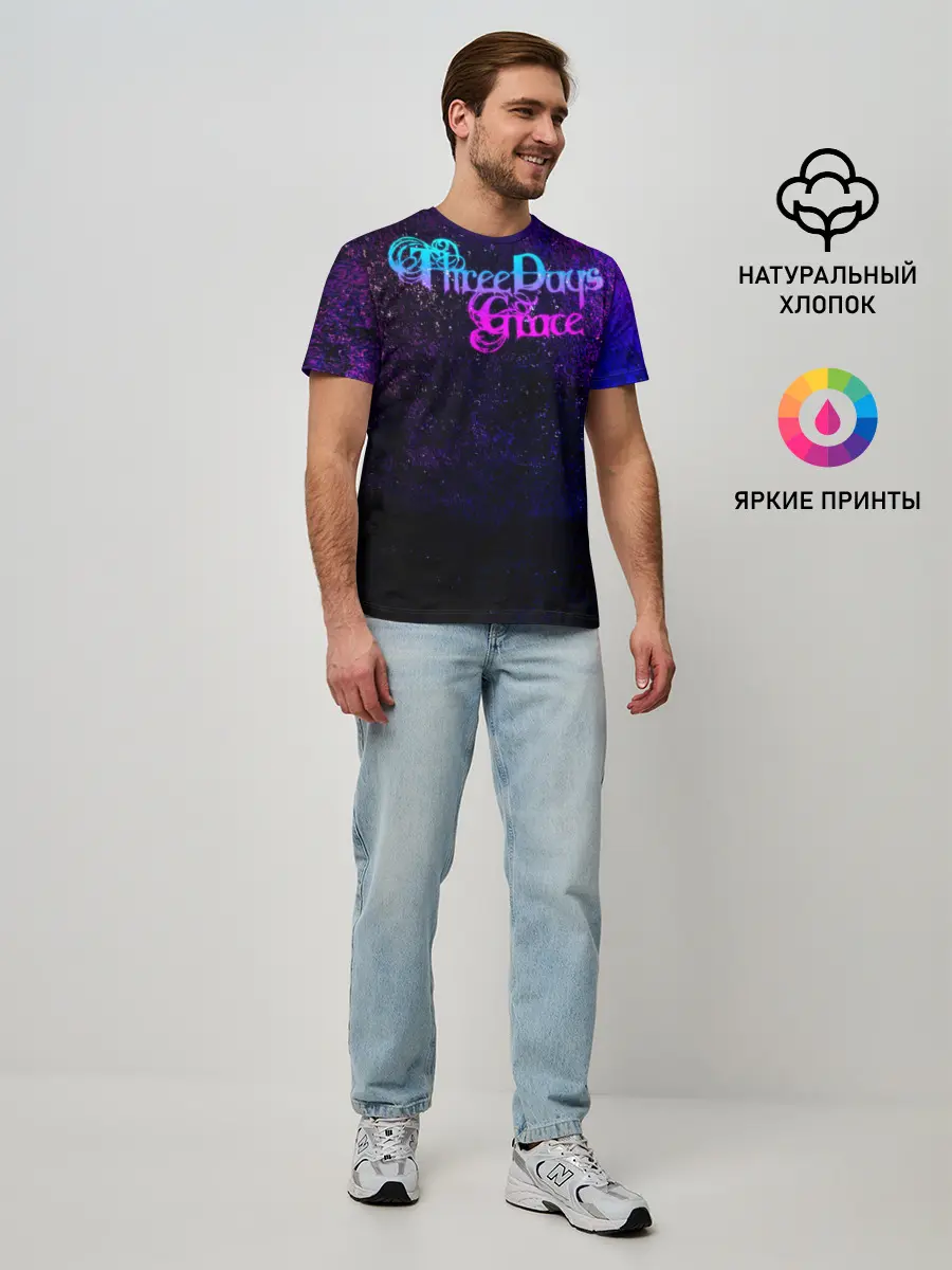 Мужская базовая футболка / Three Days Grace