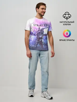 Мужская базовая футболка / S.T.A.L.K.E.R. 2 | С.Т.А.Л.К.Е.Р. 2