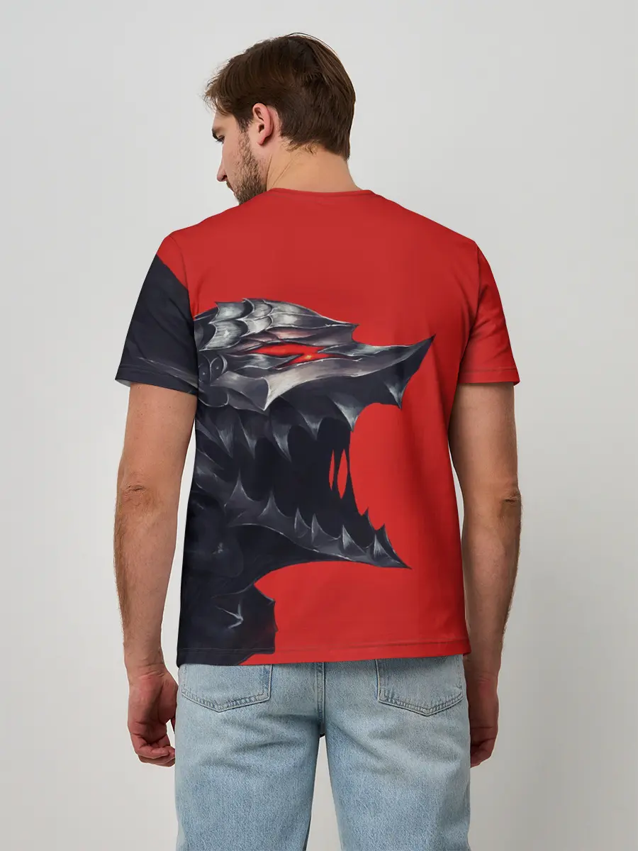 Мужская базовая футболка / BERSERK маска