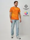 Мужская базовая футболка / ОРАНЖЕВАЯ КРАСКА