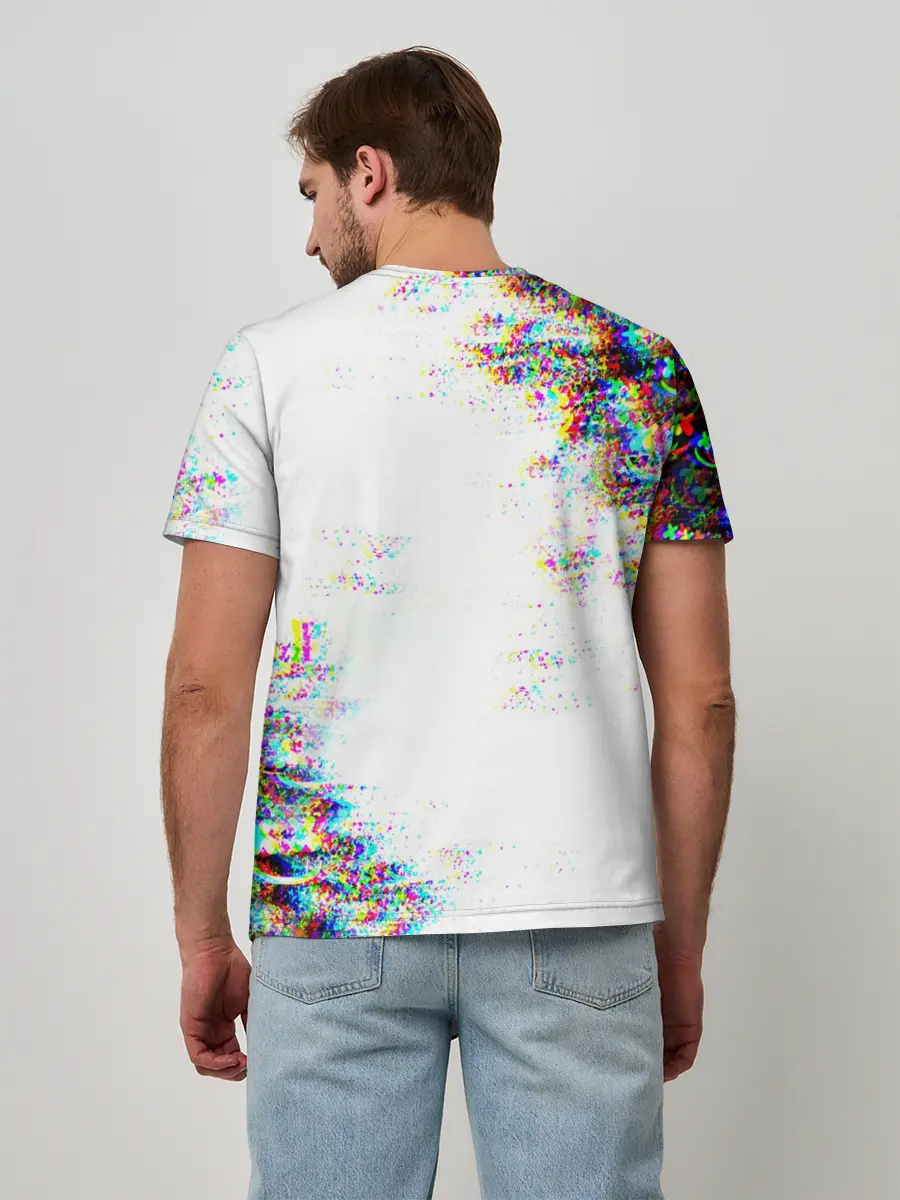 Мужская базовая футболка / MARSHMELLOW GLITCH
