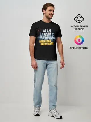 Мужская базовая футболка / Alan Wake триллер