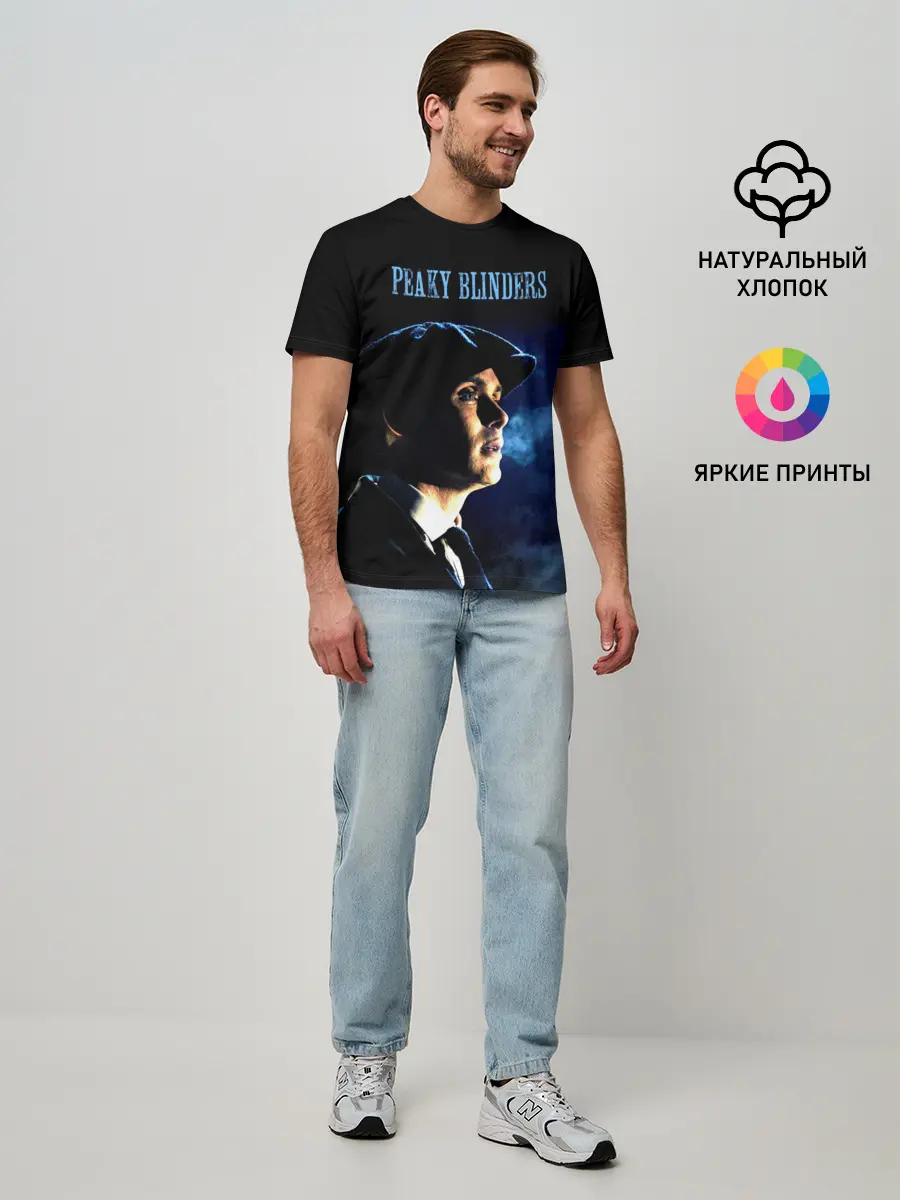 Мужская базовая футболка / Острые козырьки