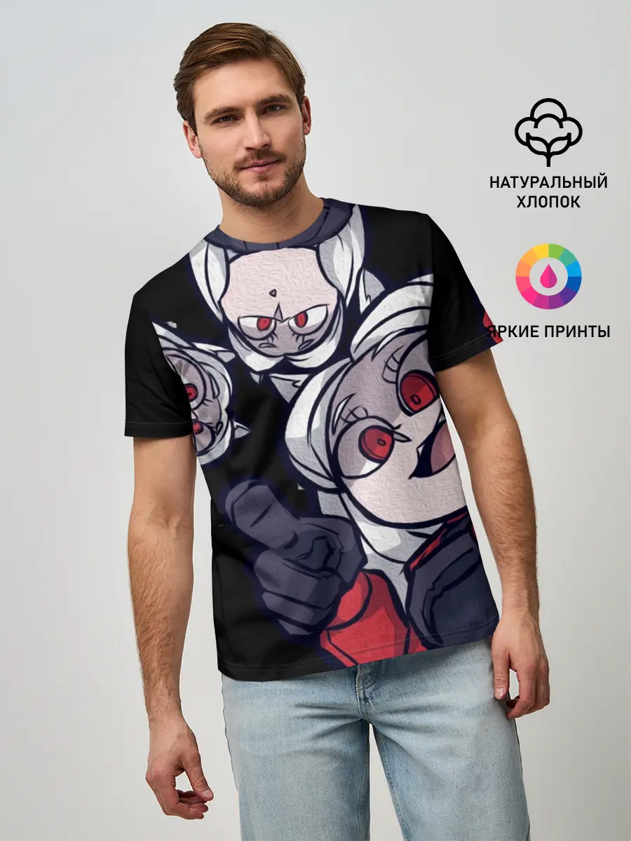 Мужская базовая футболка / Мультяшные герои Helltaker