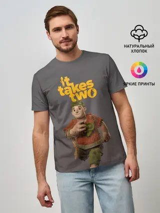 Мужская базовая футболка / It takes two | Нужны двое