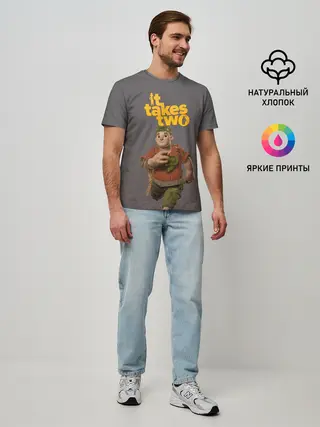Мужская базовая футболка / It takes two | Нужны двое