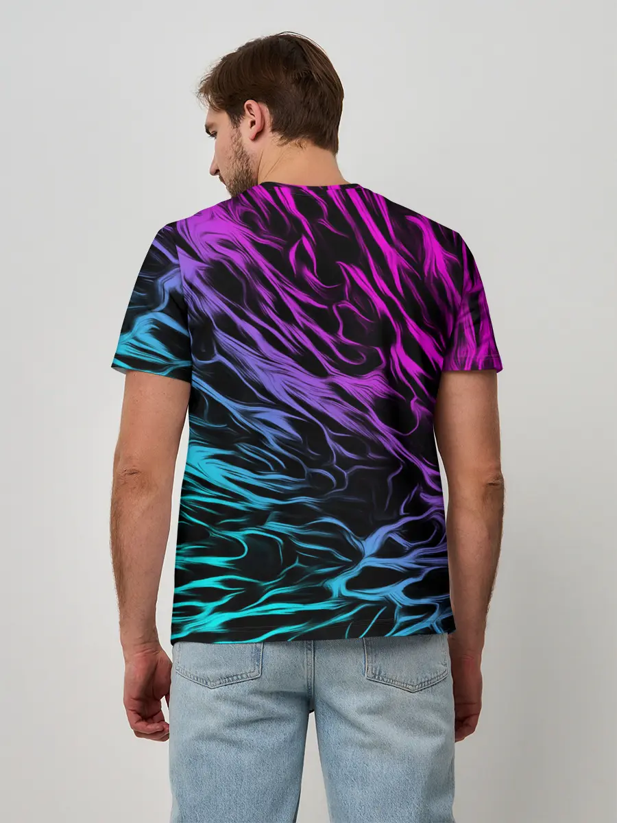 Мужская базовая футболка / НЕОНОВЫЕ РАЗВОДЫ / НЕОН