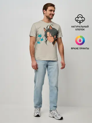 Мужская базовая футболка / Сяо из Genshin Impact