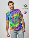Мужская базовая футболка / ФРАКТАЛЬНЫЙ АБСТРАКТ