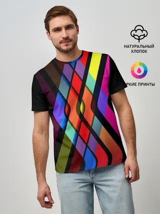 Мужская базовая футболка / Пересечение