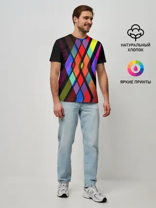 Мужская базовая футболка / Пересечение