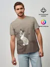 Мужская базовая футболка / сварливый кот мем нет