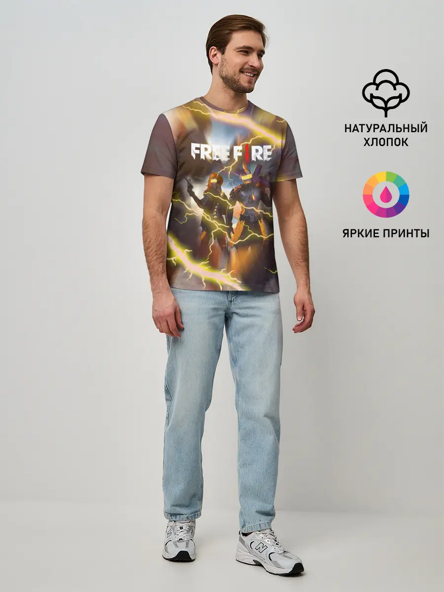 Мужская базовая футболка / FREEFIRE | ФРИФАЕР