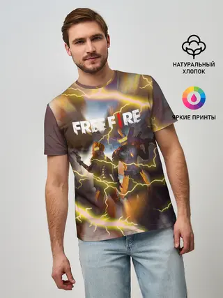 Мужская базовая футболка / FREEFIRE | ФРИФАЕР