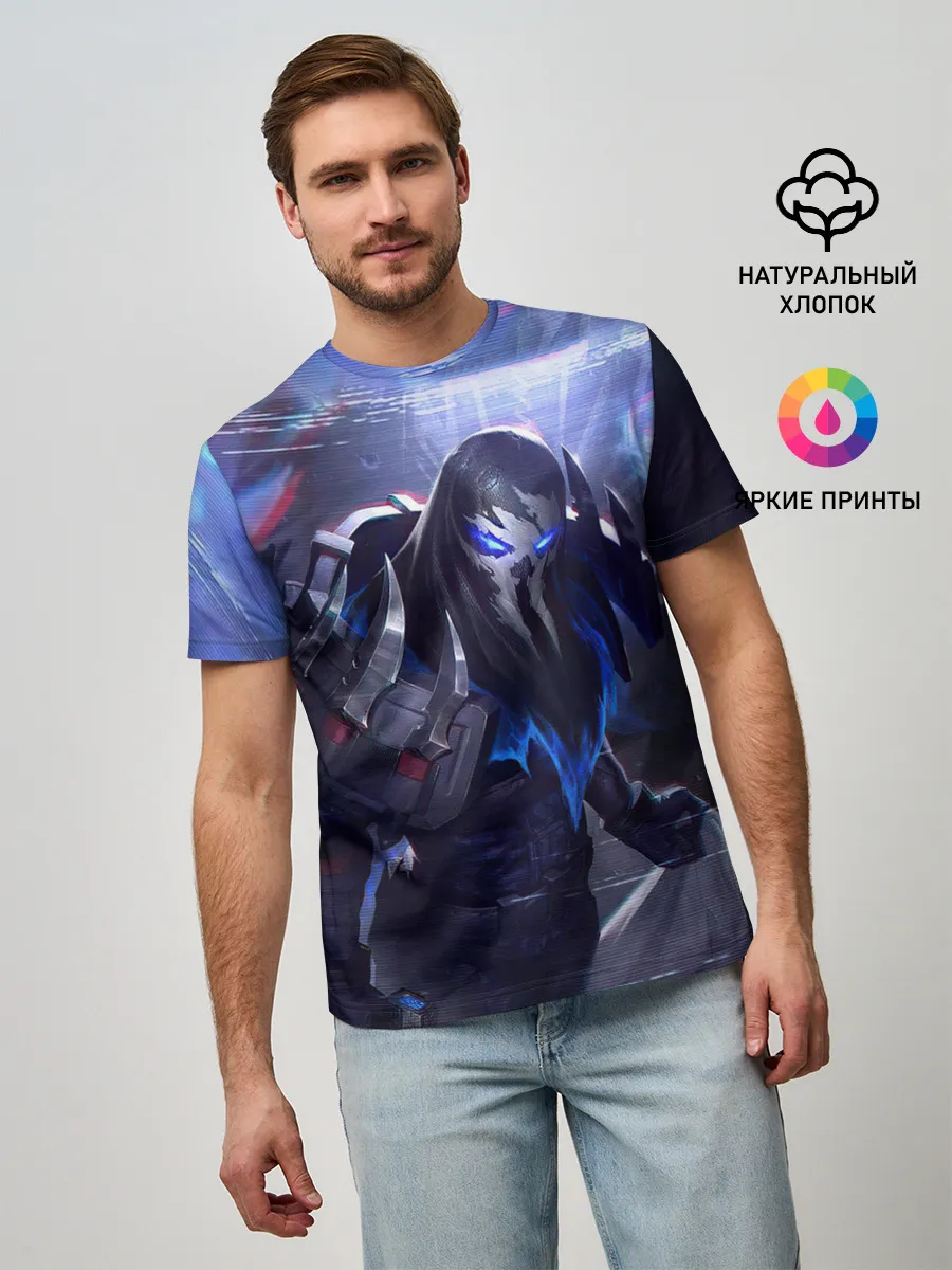 Мужская базовая футболка / League of legends Pyke