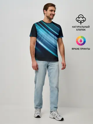 Мужская базовая футболка / GEOMETRY STRIPES