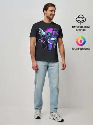 Мужская базовая футболка / Neon Girl