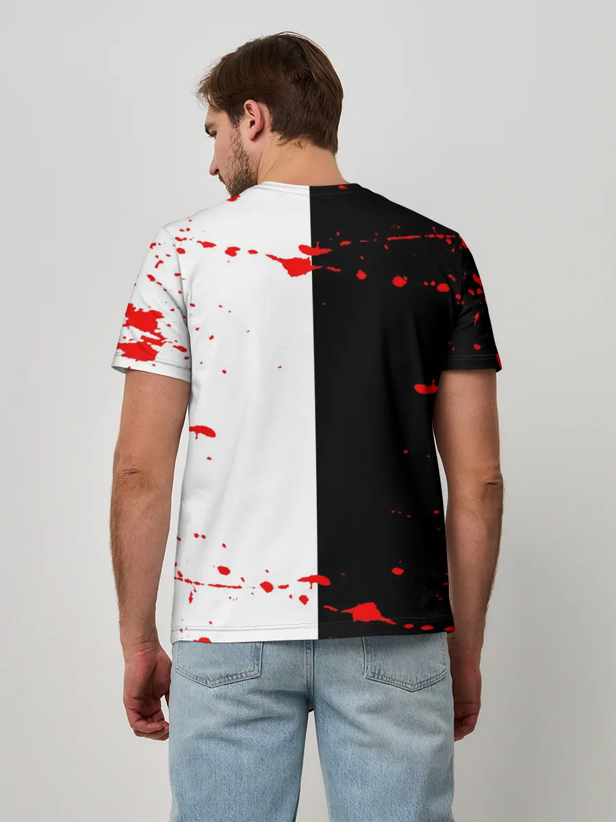 Мужская базовая футболка / monokuma с молотком