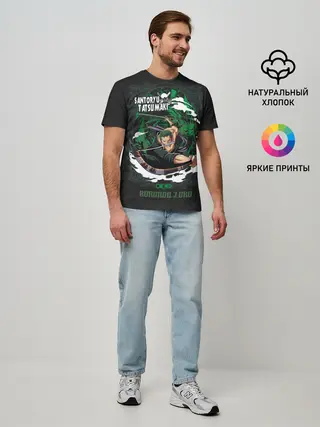 Мужская базовая футболка / Santoryu Tatsumaki