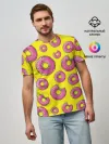 Мужская базовая футболка / Пончики