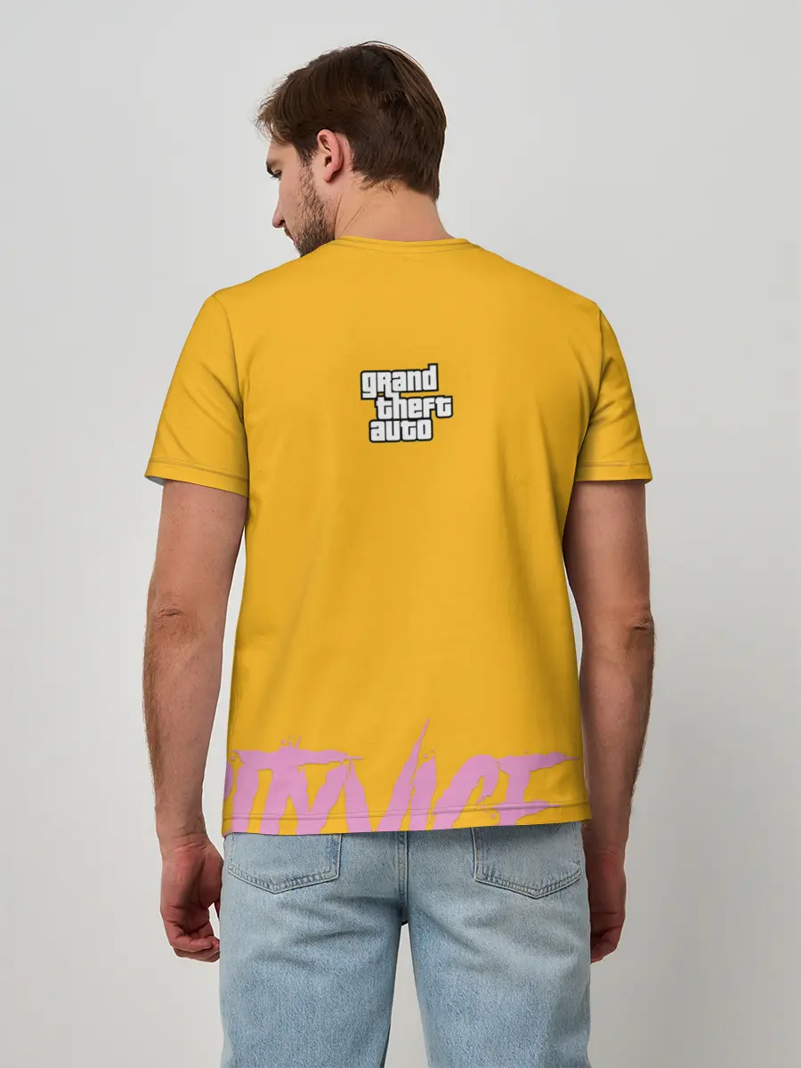 Мужская базовая футболка / Вайс Сити