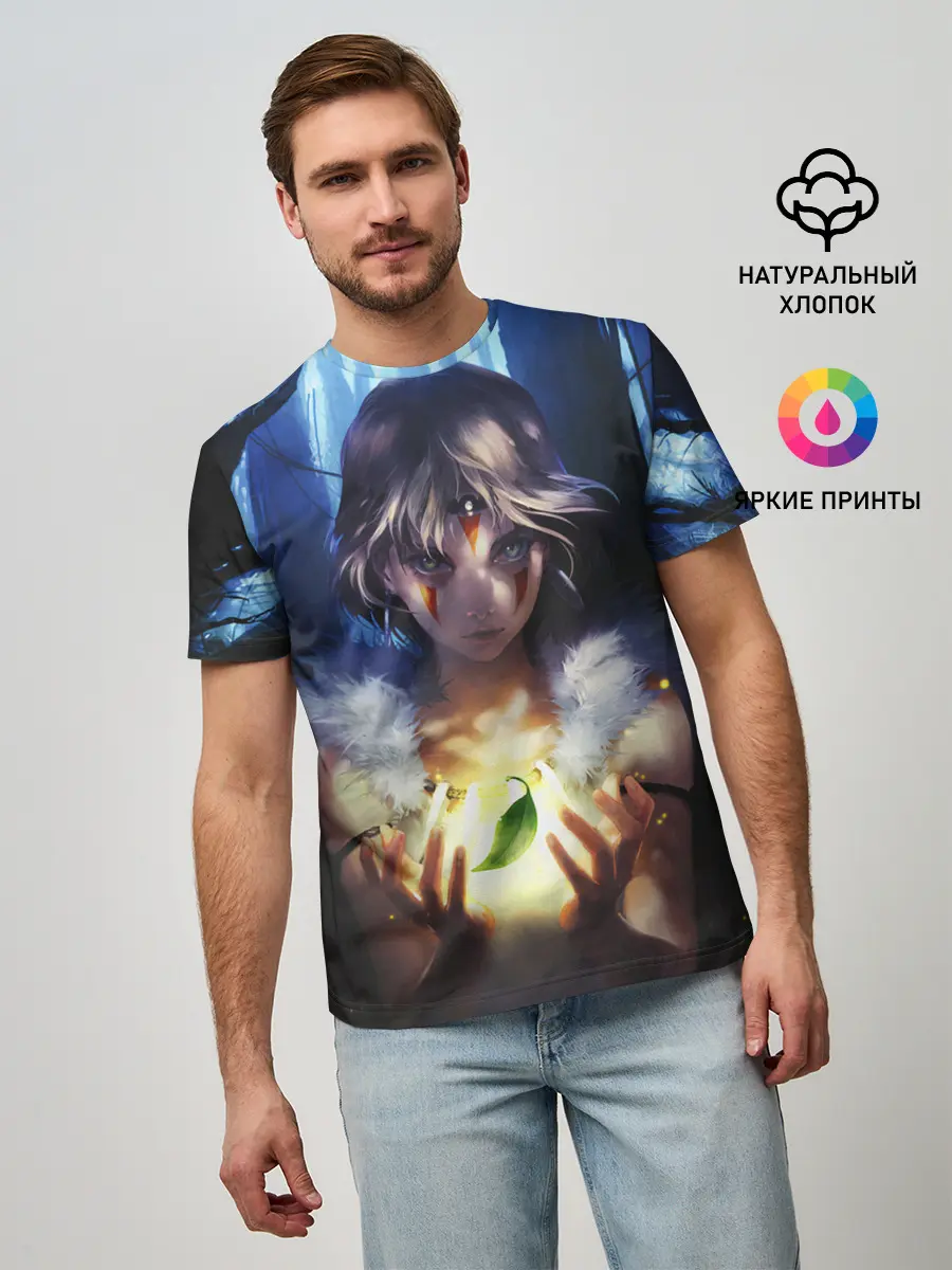 Мужская базовая футболка / Принцесса Мононоке
