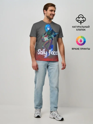 Мужская базовая футболка / Sally Face
