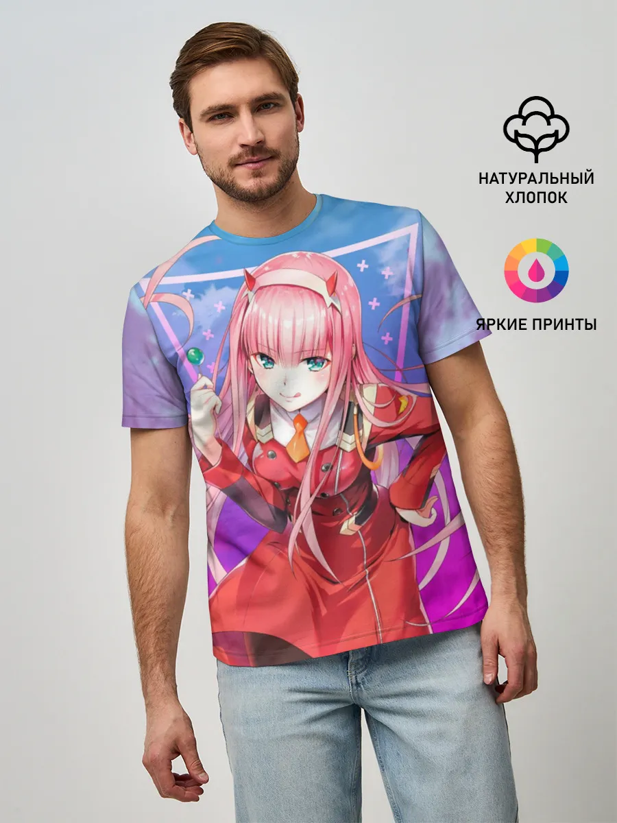 Мужская базовая футболка / Darling in the Franxx