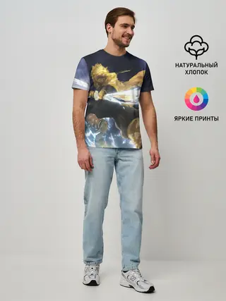 Мужская базовая футболка / Зиницу Агацума Бог ГРОМА