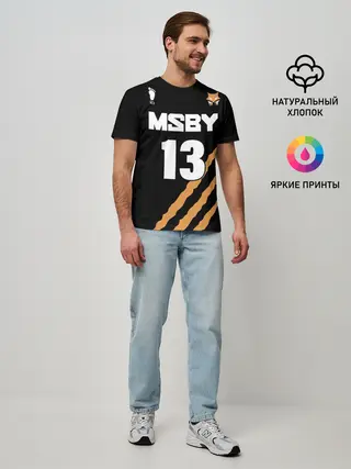 Мужская базовая футболка / 13 | MSBY | BLACK JACKALS