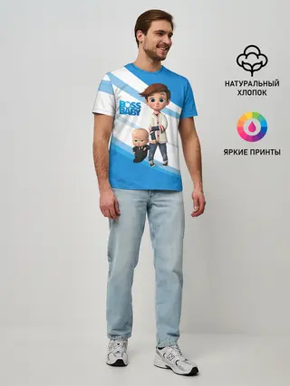 Мужская базовая футболка / Boss Baby / Босс-Молокосос