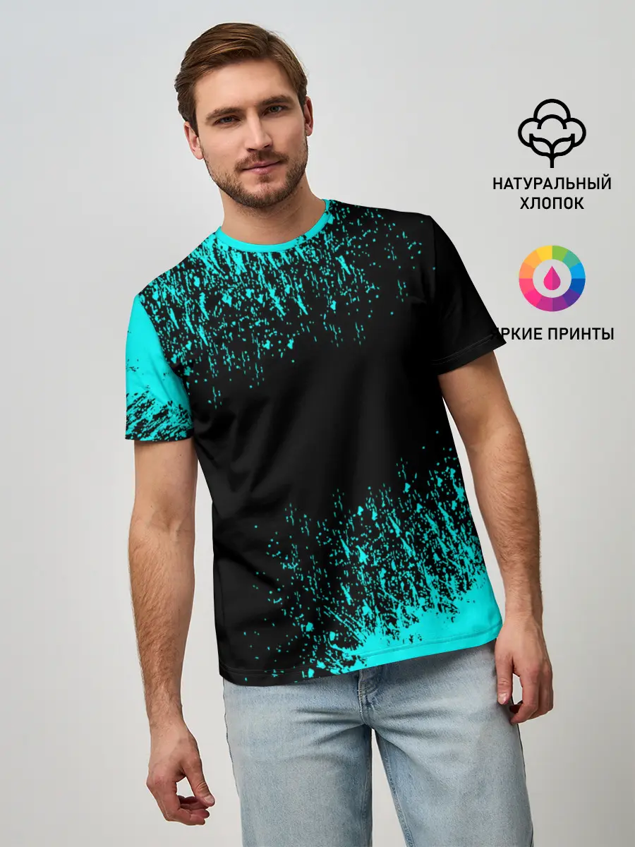 Мужская базовая футболка / Краска