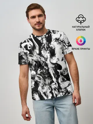 Мужская базовая футболка / Dead water 3D. Мертвая вода 3Д