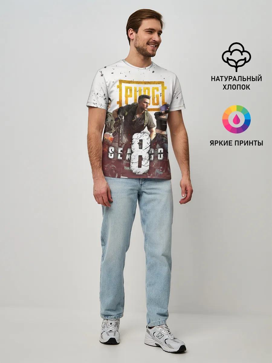 Мужская базовая футболка / PUBG 8 SEASON